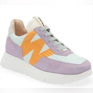Wonders Odisei Sneaker Purple Orange Sz EU 39 US 8.5
